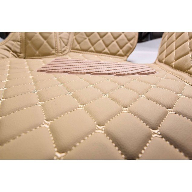Buy Beige Luxury Leather Diamond Car Floor Mats UK Buy Beige Luxury Leather Diamond Car Floor Mats UK