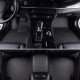 Buy Black and Beige Stitching Luxury Leather Diamond Car Floor Mats UK Buy Black and Beige Stitching Luxury Leather Diamond Car Floor Mats UK