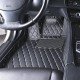 Buy Black and Beige Stitching Luxury Leather Diamond Car Floor Mats UK Buy Black and Beige Stitching Luxury Leather Diamond Car Floor Mats UK