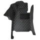 Buy Black and Beige Stitching Luxury Leather Diamond Car Floor Mats UK Buy Black and Beige Stitching Luxury Leather Diamond Car Floor Mats UK