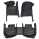 Buy Black and Black Stitching Luxury Leather Diamond Car Floor Mats UK Buy Black and Black Stitching Luxury Leather Diamond Car Floor Mats UK