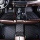 Buy Black and Blue Stitching Luxury Leather Diamond Car Floor Mats UK Buy Black and Blue Stitching Luxury Leather Diamond Car Floor Mats UK