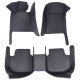 Buy Black and Blue Stitching Luxury Leather Diamond Car Floor Mats UK Buy Black and Blue Stitching Luxury Leather Diamond Car Floor Mats UK