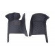 Buy Black and Blue Stitching Luxury Leather Diamond Car Floor Mats UK Buy Black and Blue Stitching Luxury Leather Diamond Car Floor Mats UK