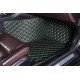 Buy Black and Green Stitching Luxury Leather Diamond Car Floor Mats UK Buy Black and Green Stitching Luxury Leather Diamond Car Floor Mats UK