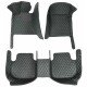 Buy Black and Green Stitching Luxury Leather Diamond Car Floor Mats UK Buy Black and Green Stitching Luxury Leather Diamond Car Floor Mats UK