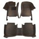 Buy Black and Orange Stitching Luxury Leather Diamond Car Floor Mats UK Buy Black and Orange Stitching Luxury Leather Diamond Car Floor Mats UK