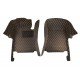 Buy Black and Orange Stitching Luxury Leather Diamond Car Floor Mats UK Buy Black and Orange Stitching Luxury Leather Diamond Car Floor Mats UK