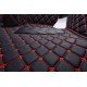 Buy Black and Red Stitching Luxury Leather Diamond Car Floor Mats UK Buy Black and Red Stitching Luxury Leather Diamond Car Floor Mats UK