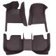 Buy Black and Red Stitching Luxury Leather Diamond Car Floor Mats UK Buy Black and Red Stitching Luxury Leather Diamond Car Floor Mats UK