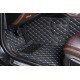 Buy Black and White Stitching Luxury Leather Diamond Car Floor Mats UK Buy Black and White Stitching Luxury Leather Diamond Car Floor Mats UK
