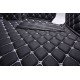 Buy Black and White Stitching Luxury Leather Diamond Car Floor Mats UK Buy Black and White Stitching Luxury Leather Diamond Car Floor Mats UK