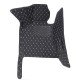 Buy Black and White Stitching Luxury Leather Diamond Car Floor Mats UK Buy Black and White Stitching Luxury Leather Diamond Car Floor Mats UK