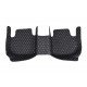 Buy Black and White Stitching Luxury Leather Diamond Car Floor Mats UK Buy Black and White Stitching Luxury Leather Diamond Car Floor Mats UK