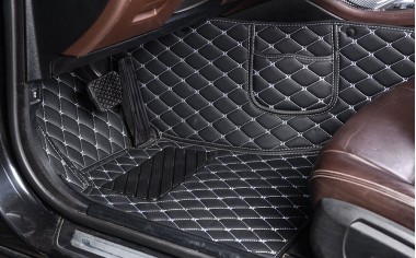 Buy Luxury Leather Diamond Stitching Car Floor Mats UK
