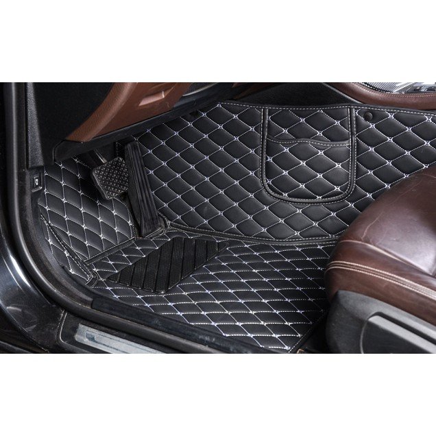Buy Luxury Leather Diamond Stitching Car Floor Mats UK Buy Luxury Leather Diamond Stitching Car Floor Mats UK