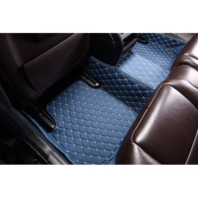 Buy Blue Luxury Leather Diamond Car Floor Mats UK Buy Blue Luxury Leather Diamond Car Floor Mats UK