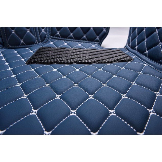 Buy Blue Luxury Leather Diamond Car Floor Mats UK Buy Blue Luxury Leather Diamond Car Floor Mats UK