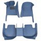 Buy Blue Luxury Leather Diamond Car Floor Mats UK Buy Blue Luxury Leather Diamond Car Floor Mats UK