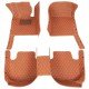 Buy Brown Luxury Leather Diamond Car Floor Mats UK Buy Brown Luxury Leather Diamond Car Floor Mats UK