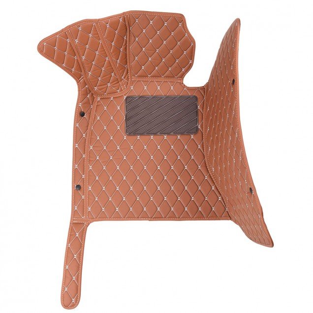 Buy Brown Luxury Leather Diamond Car Floor Mats UK Buy Brown Luxury Leather Diamond Car Floor Mats UK