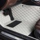 Buy Grey Luxury Leather Diamond Car Floor Mats UK Buy Grey Luxury Leather Diamond Car Floor Mats UK