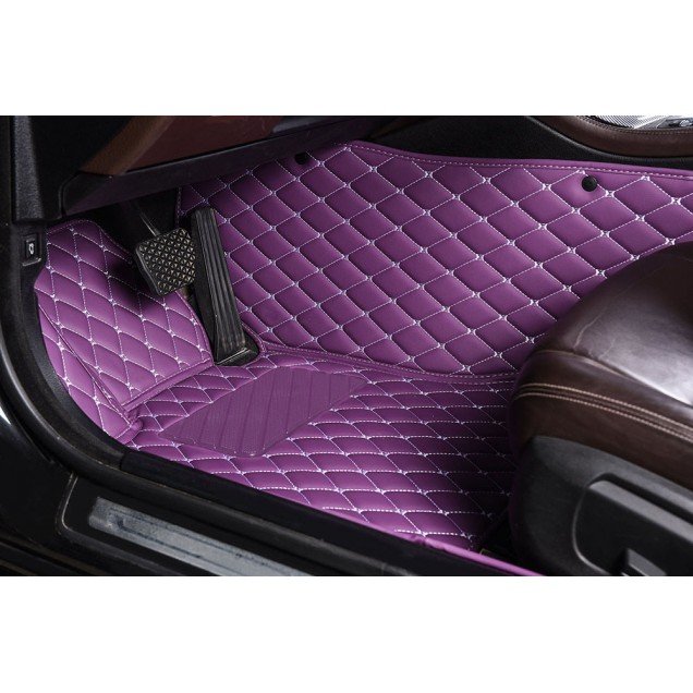 Buy Purple Luxury Leather Diamond Car Floor Mats UK Buy Purple Luxury Leather Diamond Car Floor Mats UK