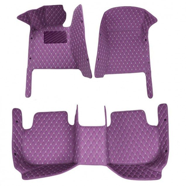 Buy Purple Luxury Leather Diamond Car Floor Mats UK Buy Purple Luxury Leather Diamond Car Floor Mats UK