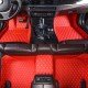 Buy Red Luxury Leather Diamond Car Floor Mats UK Buy Red Luxury Leather Diamond Car Floor Mats UK