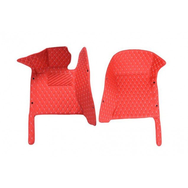 Buy Red Luxury Leather Diamond Car Floor Mats UK Buy Red Luxury Leather Diamond Car Floor Mats UK