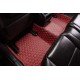Buy Wine Red Luxury Leather Diamond Car Floor Mats UK