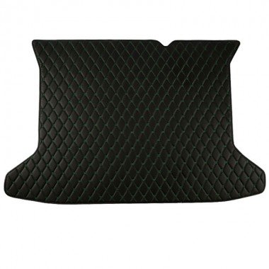 Buy Black and Green Stitching Luxury Leather Diamond Trunk Base Mats UK