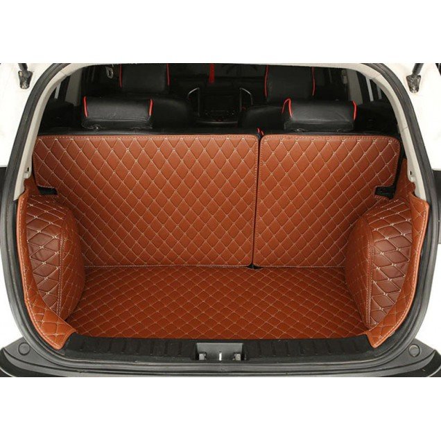 Buy Brown Full Cover Luxury Leather Diamond Trunk Car Floor Mats UK Buy Brown Full Cover Luxury Leather Diamond Trunk Car Floor Mats UK
