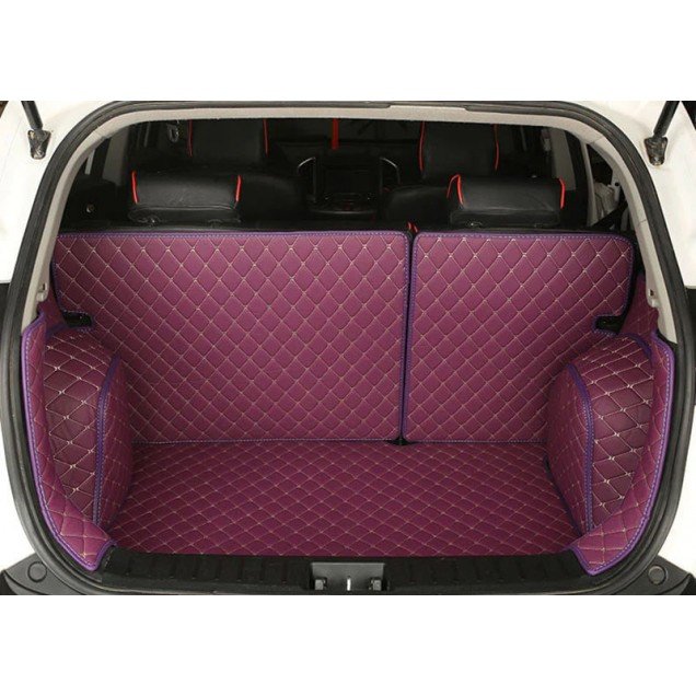 Buy Purple Full Cover Luxury Leather Diamond Trunk Car Floor Mats UK Buy Purple Full Cover Luxury Leather Diamond Trunk Car Floor Mats UK