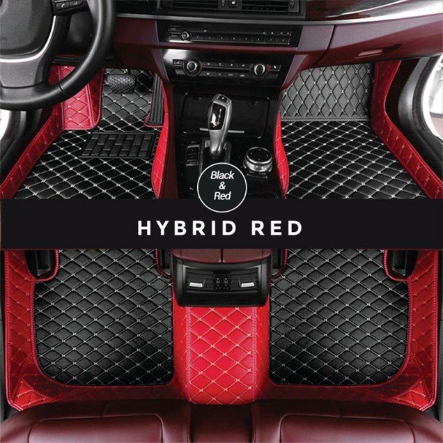 Buy Black and Red Hybrid Mode Premium Diamond Car Floor Mats UK Buy Black and Red Hybrid Mode Premium Diamond Car Floor Mats UK