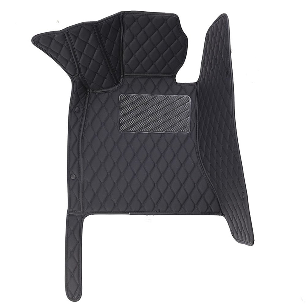 Buy Black and Black Stitching Diamond Car Mats UK Set