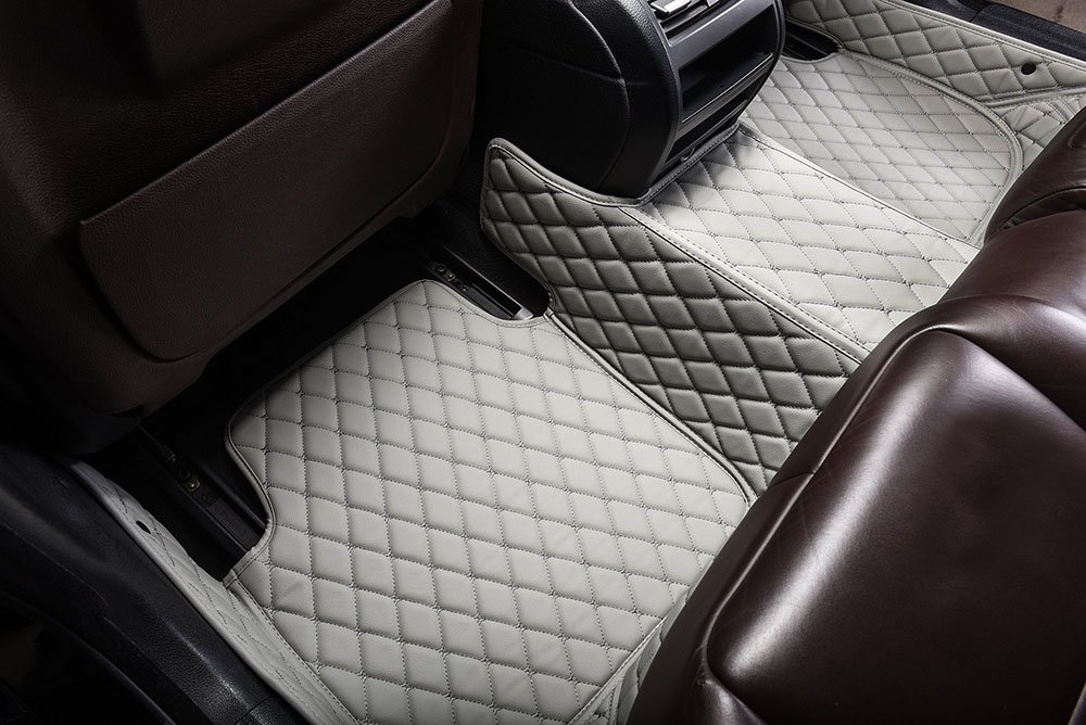 Buy Grey Custom Diamond Car Mats UK