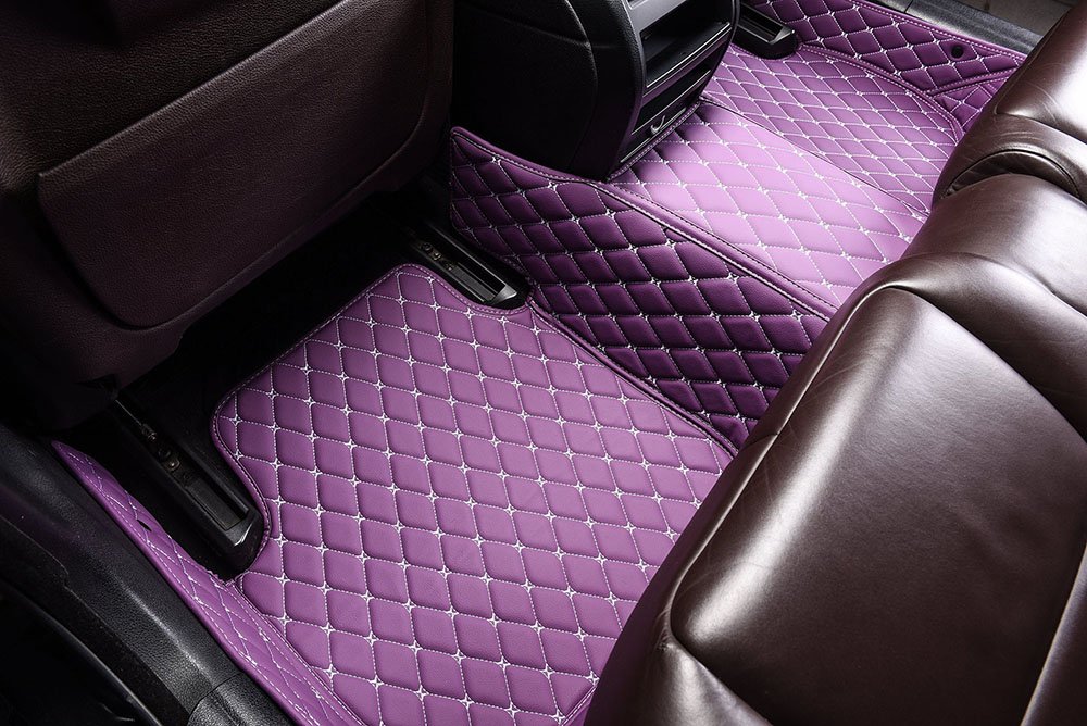 Buy Purple Custom Diamond Car Mats UK