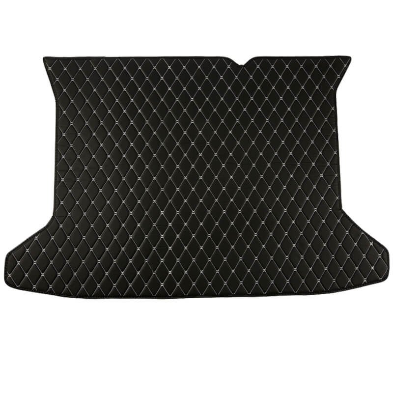 Buy Black and White Stitching Luxury Leather Diamond Trunk Base Mats UK